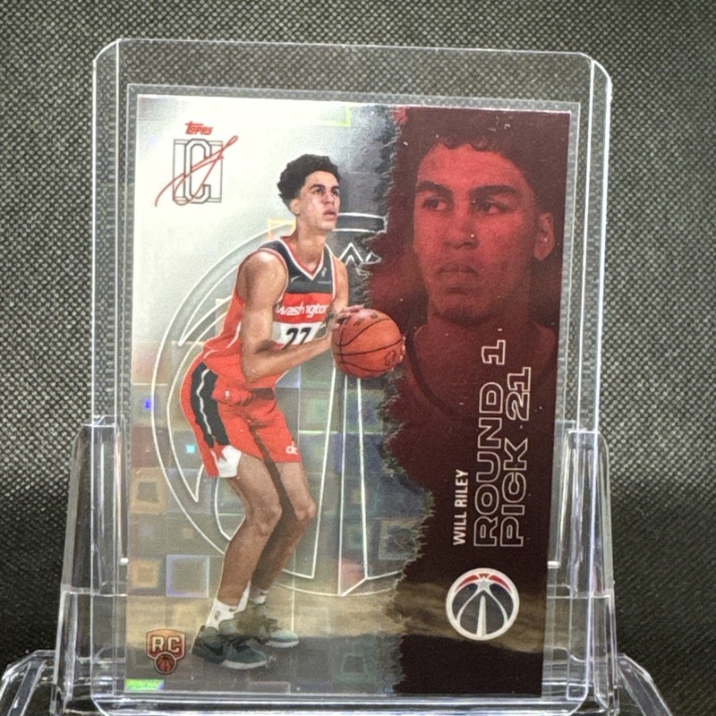2025-26 Topps Signature Class Will Riley Pandora Rookie RC #117 Wizards