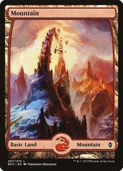 Mountain (267) Full Art Battle for Zendikar