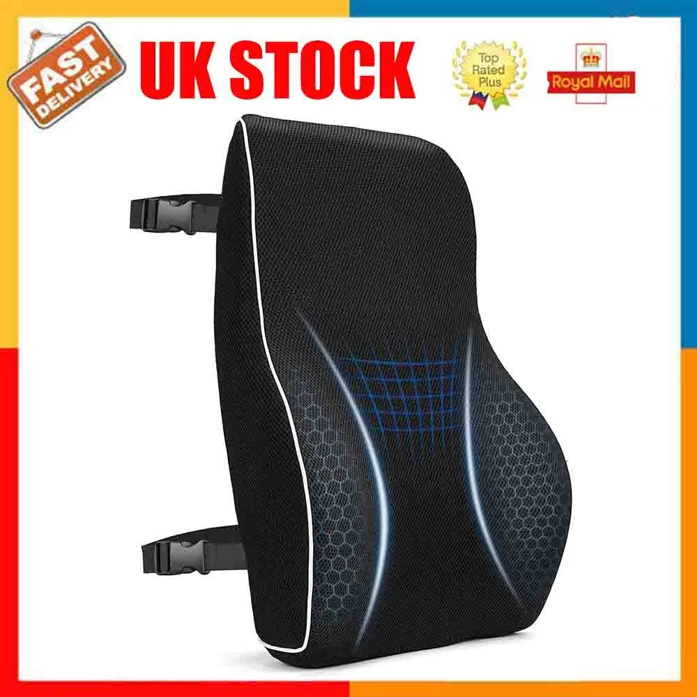 Orthopedic Memory Foam Seat Cushion Lumbar Back Support Pillow For Car Office