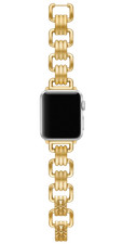 Tory Burch Eleanor Goldtone Stainless Steel Band Apple Watch 20MM TBS0071
