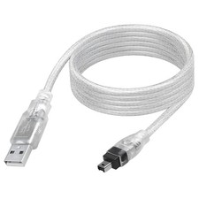 USB 2.0 to FireWire 4-Pin Cable,USB 2.0 A Male to Firewire IEEE 1394 4 Pin Ma...