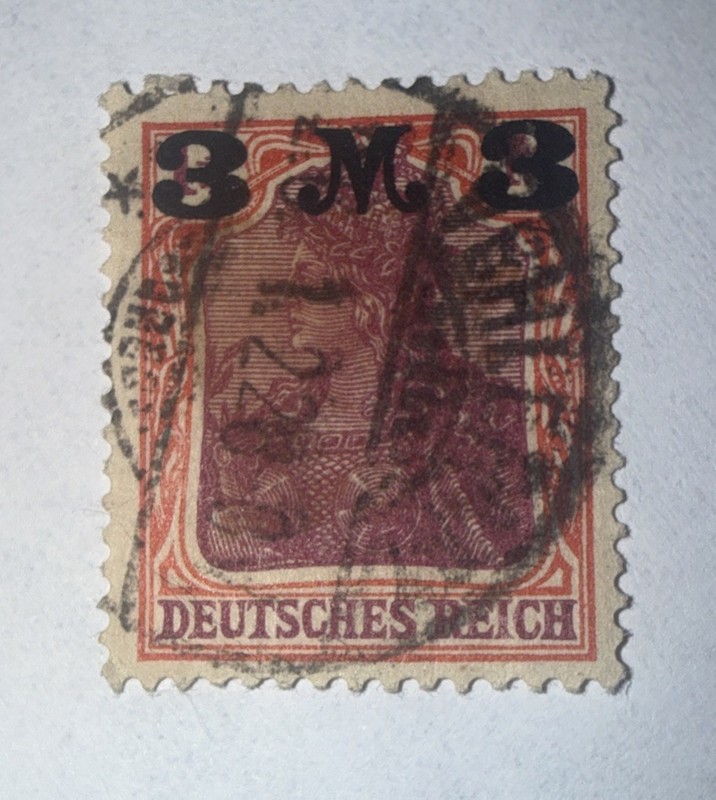 Germany Stamps Deutsches Reich Germania 3 Mark