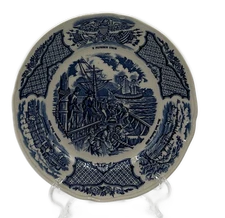 Alfred Meakin Fair Winds Bread & Butter Plate Blue England