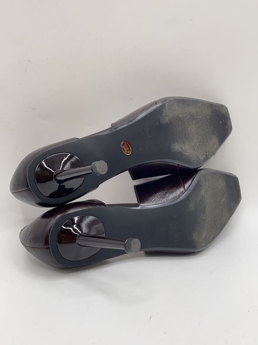 AMERI Pumps, Small, Brown, Cowhide Leather, 02021… - image 4