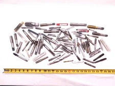 LARGE LOT OF VARIOUS SIZES AND TYPES OF HSS TAPS SPIRAL STRAIGHT CNC MACHINIST
