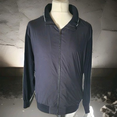   PAUL & SHARK Luxury Sommerwolle Blouson Jacke XL Dark Navy   Italienische...