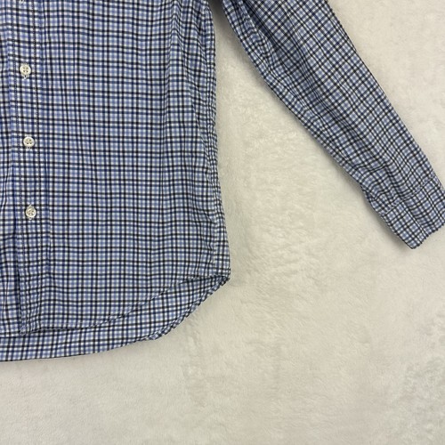 Camisa Ralph Lauren Niños Azul A Cuadros Natural Elastizada Abotonada M 10/12 Usada en Excelente Condición - Imagen 4 de 15