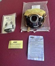 AV-2000 SCOTT Mask with Kevlar Netting LARGE SCBA Air Pak  + Adaptor Model 63