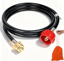 6FT Propane 1lb to 20lb Adapter & 20lb to 1lb Converter | Propane Tank Hose Kit 