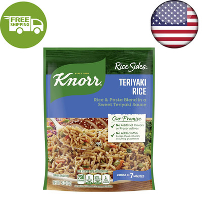 Knorr Rice Sides Teriyaki Flavor 5.4 oz Easy Rice Side Dish No Added MSG