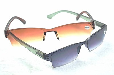 MT60 Sun Readers Herren Damen Lesebrille mit Farbverlauf graues oder braunes Gestell