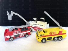 Vintage MATCHBOX Fire Truck Fire Department Trucks Fire Rescue Vehicle Lot of 3