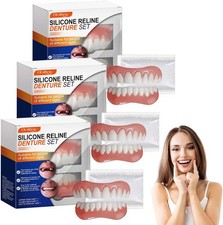 3 Stück Silicone Reline Denture Set Silikon Zahnprothese Zahnersatz Prothese ...