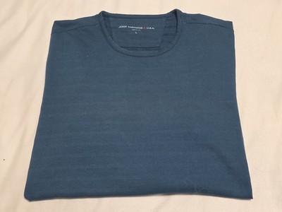 John Varvatos USA Long Sleeve Blue/Green Pullover Shirt SZ Large 