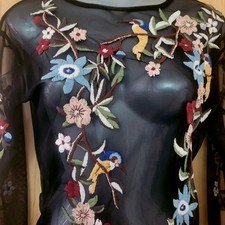 Zara Vintage Emboidered Top