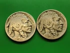 1924P 24D Buffalo Nickel Set. Better Date. Actual Coins No Acid. Original. Lot 4
