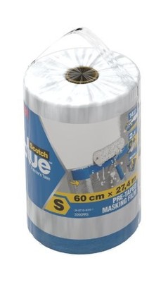 3M ScotchBlue Abdeckfolie mit Malerband Größe S