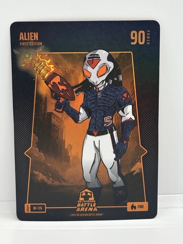 Bo Jackson Battle Arena Fire Battlefoil #BF-176 Alien