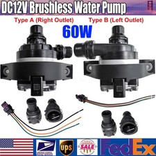Universal Fits Car 12v Volt 60w Brushless Auxiliary Electric Water Coolant Pump Universal Fits Car 12v Volt 60w Brushless Auxiliary Electric Water Coolant Pump