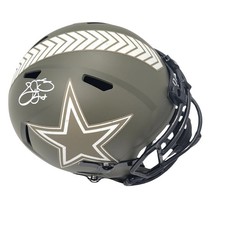Emmitt Smith Signed Dallas Cowboys Salute To Service Replica Helmet Beckett