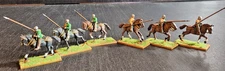 RPG MOUNTED SERGEANTS W/SPEARS DUAL LIVERY PRO-PAINTED 50mm FIGURES LOT OF 6 EXC