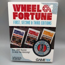 Vintage Game Tek Wheel of Fortune First, Second, & Third Editions Floppy Disk
