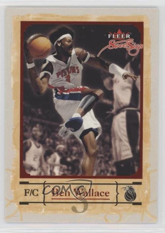 2004-05 Fleer Sweet Sigs Ben Wallace #26 HOF 0x1e