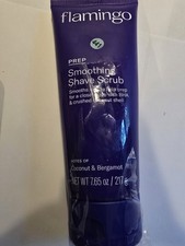 Flamingo Prep Smoothing Shave Body Scrub BHA Salicylic Coconut Bergamot 7.65 oz