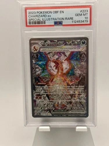 2023 Pokemon Obf EN-Obsidian Flames Charizard EX SIR PSA 10 #223
