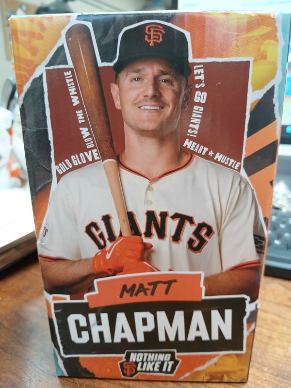 SAN FRANCISCO GIANTS MATT CHAPMAN BOBBLE HEAD