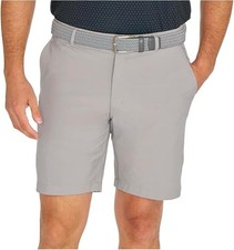 NEW Men's Greg Norman Gray Performance Stretch Golf Shorts Size 36