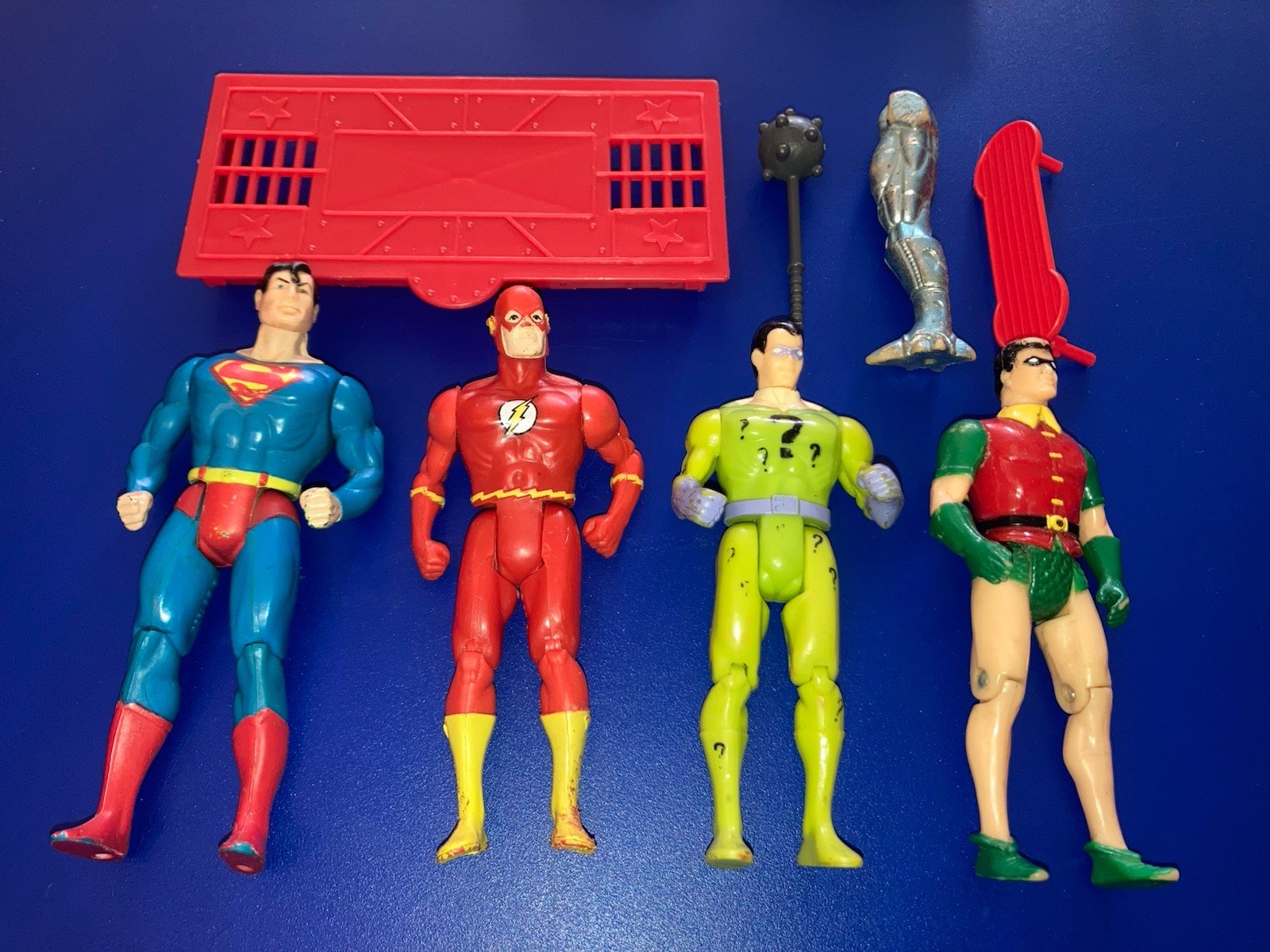 Vintage DC SUPER POWERS Action Figure Mixed Lot KENNER 80s Hawkman Part Justice