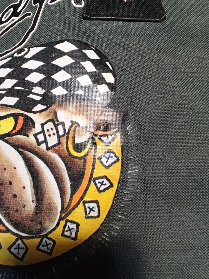 De colección Y2K Ed Hardy Bolso de Viaje Bolsa de Gimnasio Bolso de Mano para Llevar durante la Noche Bolso Envejecido Foto 3 de 4