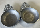 Pair of Wilton RWP Armetale Porriger's Bowls with Lace Handles — photo 1
