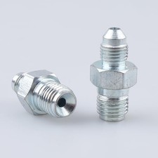 3/8 x 24 to 7/16 x 20 Inverted Flare Male Brake Adapter 3/8x24 - 7/16x20 INV