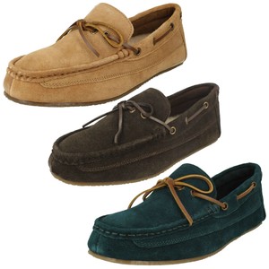 clarks mens sheepskin slippers