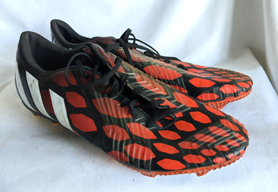 MEN 13.5 ADIDAS ABSOLION PREDATOR INSTINCT SOCCER FUTBOL CLEAT SHOE BLACK RED