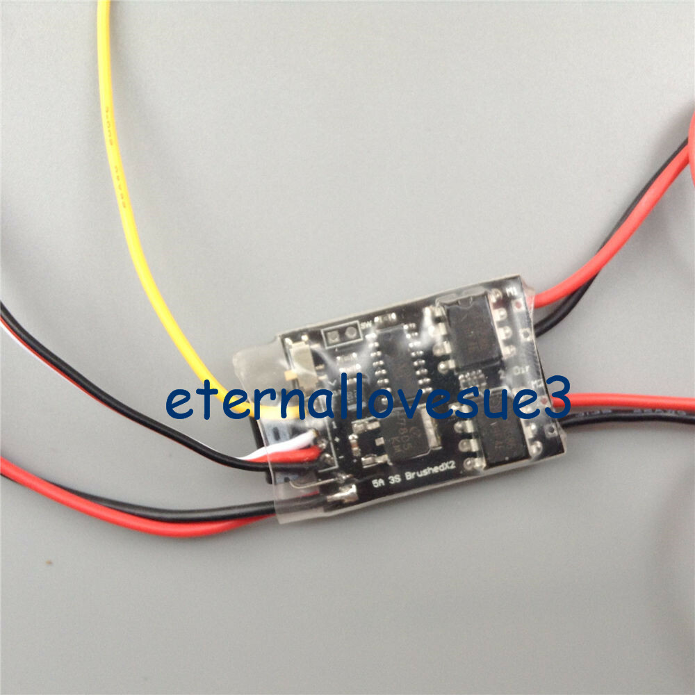 5Ax2 Brushed ESC Dual Twoway Speed Controller 116 RC Tank Tracked 2S