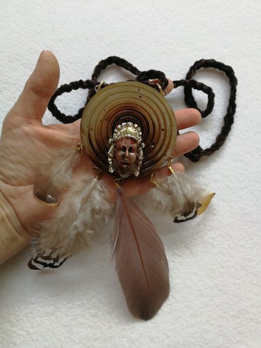 Red Skins Talisman Infinity Amulet Charm Feather Jewelry Pendant Dream Catcher - Picture 2 of 24