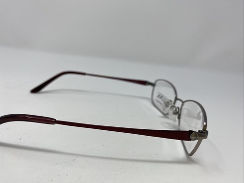 Bulova Twist Eyeglasses Frame Vittoria Matt Gunmetal/Burgundy 52-17-135 OR98 - Picture 5 of 8