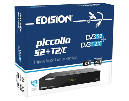 PICCOLLO S2+T2/C Combo HD-Receiver H.265/HEVC DVB-S2 DVB-T2 DVB-C | ARD & ZDF...