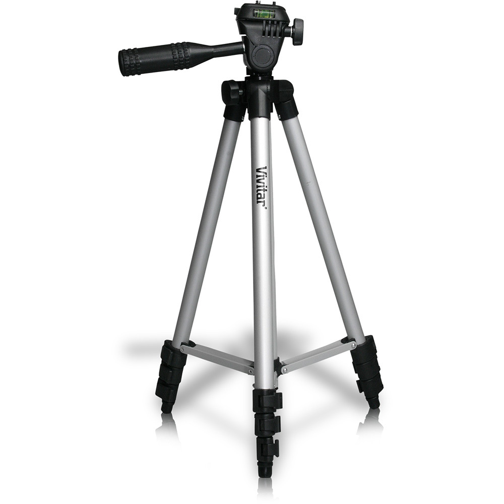 50" Vivitar VIV-VPT-1250 Camera Video Tripod with Bubble Lev