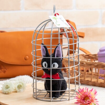 New Kiki's Delivery Service Plush Toy Jiji in Basket M Studio