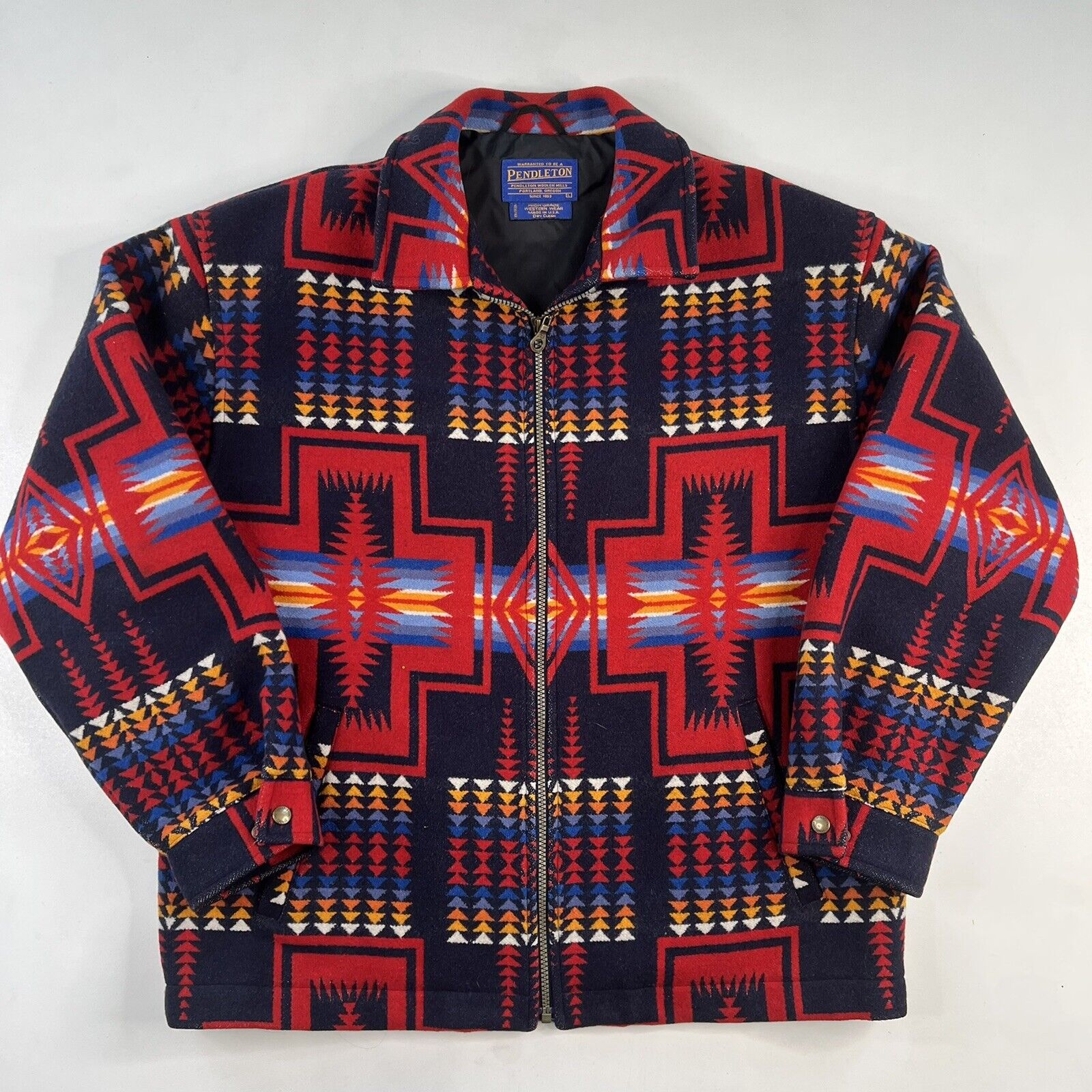 Vintage Pendleton Made In USA Wool Jacket Southwest Mens Large