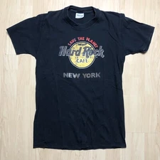 Vtg Hard Rock Cafe New York Shirt L Single Stitch Save The Planet Promo Tee USA