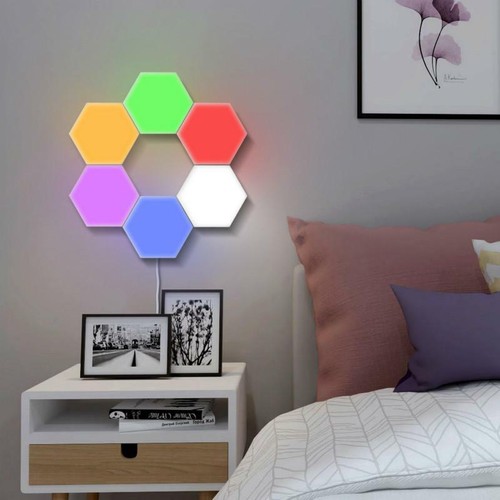 Quantum Light Touch Sensor Night Lights LED Hexagon - Picture 3 of 6