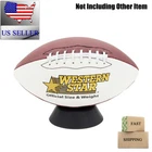 US Basketball Football Ball Stand Soccer Rugby Plastic Display Holder For Box