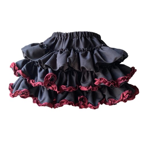 Women Gothic Lolita Short Skirt Ruffle Puff Layered Tiered Punk Pumpkin Pants. - Picture 16 of 16