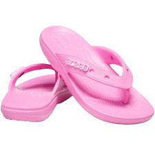 Crocs Adult Unisex Taffy Pink Classic Flip Flop Sandal Men s 11 / Women s 13