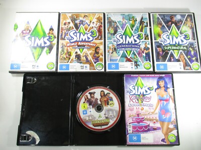 The Sims 3 Bulk Buy 6 Games Titles in listing PC DVD Rom EA Games PAL M